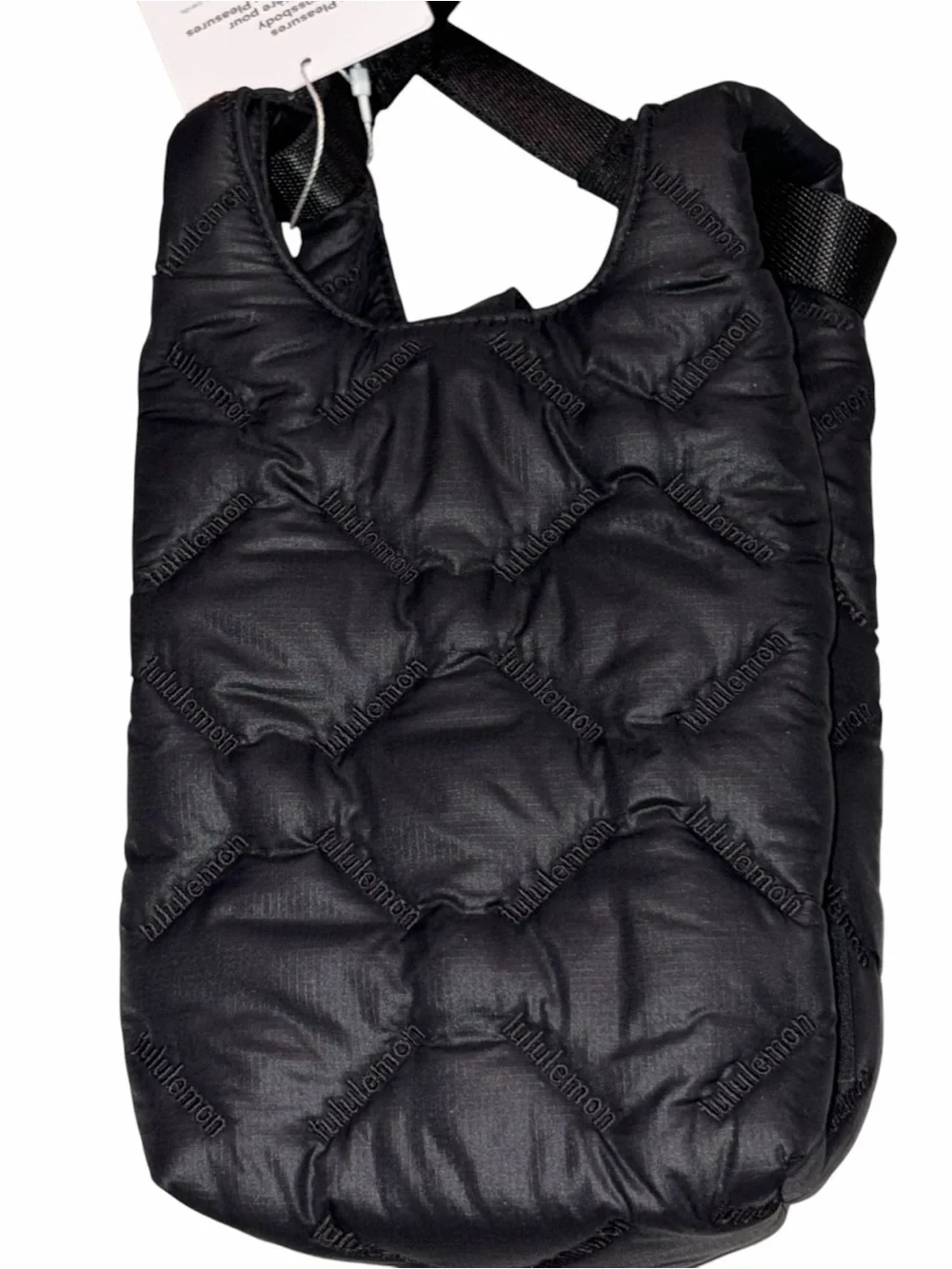 NEW Lululemon Black Quilty Pleasures 1L Phone Crossbody Bag Purse